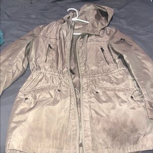 Stylish Tan Hooded Jacket